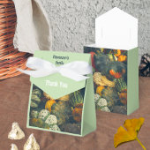 Farbenfrohe Herbstkurz und Kürbis Geschenkschachtel