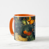 Farbenfrohe Herbstkurz und Kürbis Tasse (Vorderseite Links)