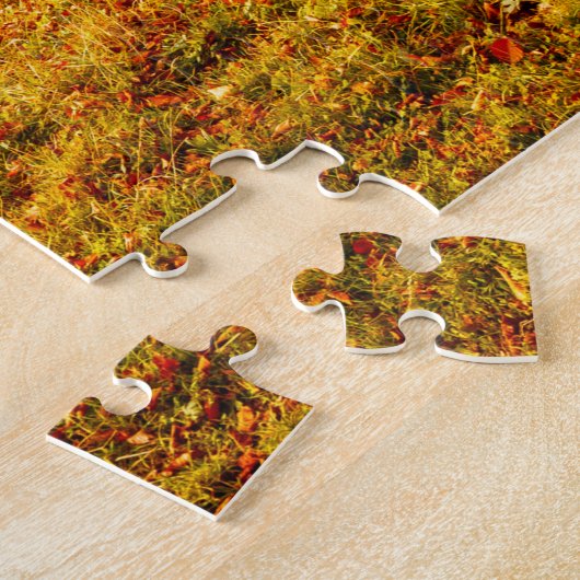 Farbenfrohe Herbstlandschaft Bäume Puzzle (Seite)