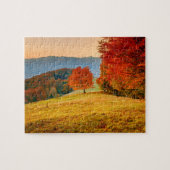 Farbenfrohe Herbstlandschaft Bäume Puzzle (Horizontal)