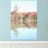 Farbenfrohe Herbstlandschaft Leinwanddruck (Insitu (Holzboden))