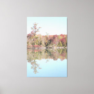 Farbenfrohe Herbstlandschaft Leinwanddruck