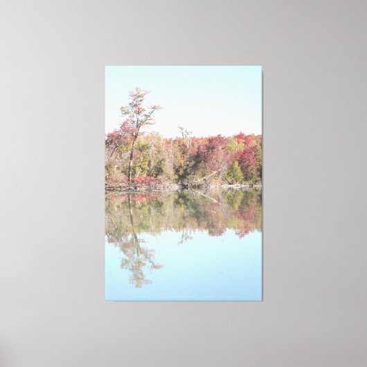 Farbenfrohe Herbstlandschaft Leinwanddruck (Vorderseite)