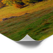 Farbenfrohe Herbstlandschaft Poster (Ecke)
