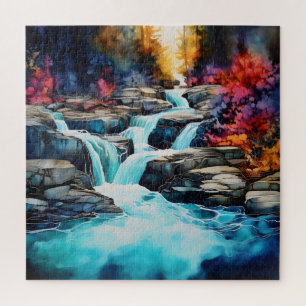 Farbenfrohe Herbstlandschaft Puzzle