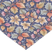 Farbenfrohe Herbstlaube auf blau Kurzer Tischläufer (Ecke)
