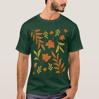 Farbenfrohe Herbstlaube Botanischer Herbst Bäume N T-Shirt