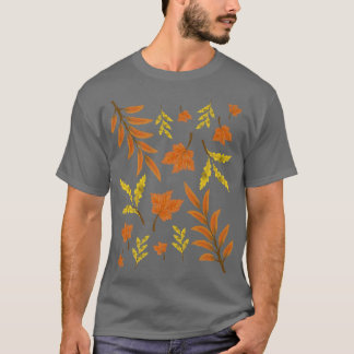 Farbenfrohe Herbstlaube Botanischer Herbst Bäume N T-Shirt