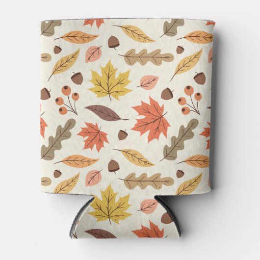 Farbenfrohe Herbstleaf-Fallmuster Dosenkühler (Vorderseite)