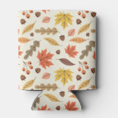 Farbenfrohe Herbstleaf-Fallmuster Dosenkühler (Rückseite)