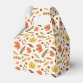 Farbenfrohe Herbstleaf-Fallmuster Geschenkschachtel (Rückseite)