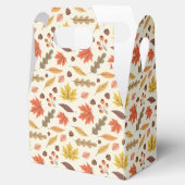 Farbenfrohe Herbstleaf-Fallmuster Geschenkschachtel (Geöffnet)