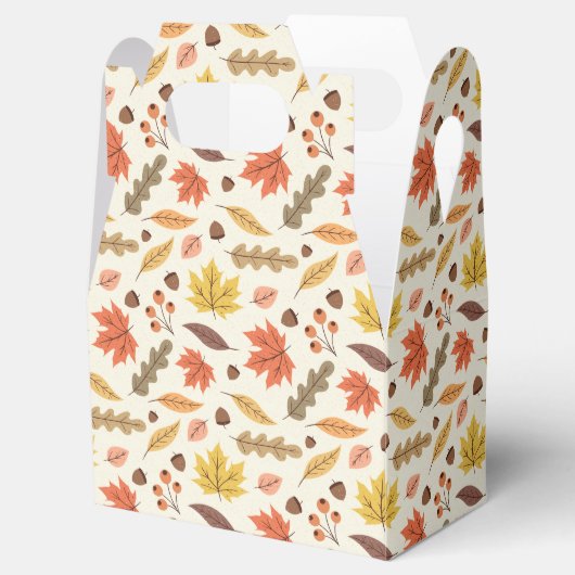 Farbenfrohe Herbstleaf-Fallmuster Geschenkschachtel (Geöffnet)