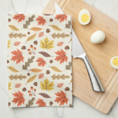 Farbenfrohe Herbstleaf-Fallmuster Geschirrtuch (Viertel Falte)