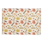 Farbenfrohe Herbstleaf-Fallmuster Kissenbezug (Rückseite)