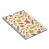 Farbenfrohe Herbstleaf-Fallmuster Notizblock (Rechte Seite)