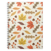 Farbenfrohe Herbstleaf-Fallmuster Notizblock (Vorderseite)