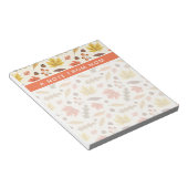 Farbenfrohe Herbstleaf-Fallmuster Notizblock (angewinkelt)