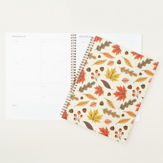 Farbenfrohe Herbstleaf-Fallmuster Planer (Anzeige)