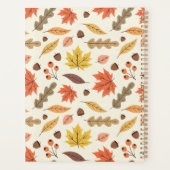 Farbenfrohe Herbstleaf-Fallmuster Planer (Rückseite)