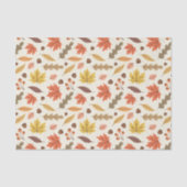 Farbenfrohe Herbstleaf-Fallmuster Seidenpapier (Vorderseite)