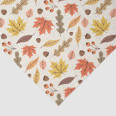 Farbenfrohe Herbstleaf-Fallmuster Seidenpapier (Ausschnitt)