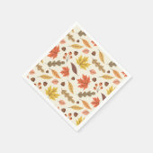 Farbenfrohe Herbstleaf-Fallmuster Serviette (Ecke)