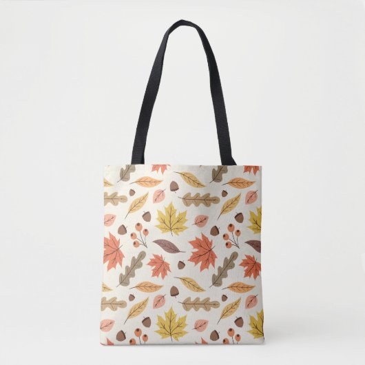 Farbenfrohe Herbstleaf-Fallmuster Tasche (Vorderseite)