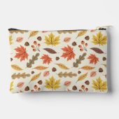 Farbenfrohe Herbstleaf-Fallmuster Zubehörtasche (Rückseite)