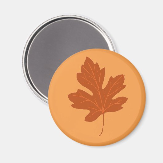 Farbenfrohe Herbstleaf-Magnet Magnet (Vorderseite/Rückseite)