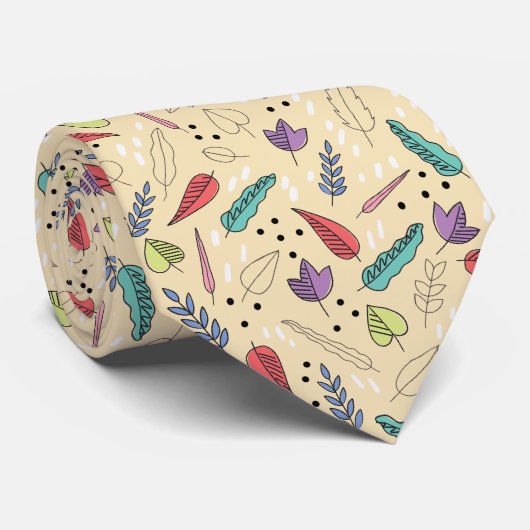 Farbenfrohe Herbstleaf Medley Krawatte (Gerollt)