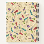 Farbenfrohe Herbstleaf Medley Notizblock (Rückseite)