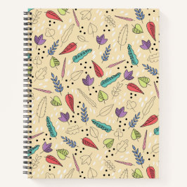 Farbenfrohe Herbstleaf Medley Notizblock