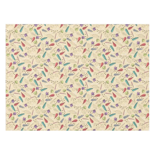 Farbenfrohe Herbstleaf Medley Tischdecke (Vorderseite (Horizontal))