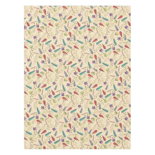 Farbenfrohe Herbstleaf Medley Tischdecke (Vorderseite)