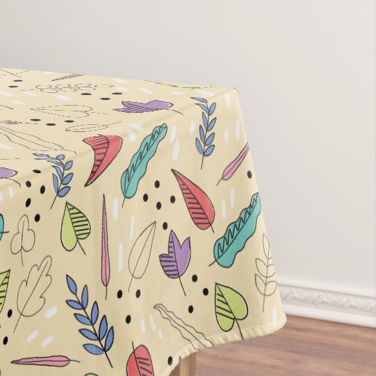 Farbenfrohe Herbstleaf Medley Tischdecke (Beispiel)