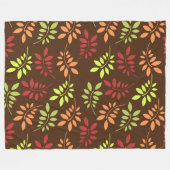 Farbenfrohe Herbstleaves in warmen Tönen Fleece Bl (Vorderseite (Horizontal))
