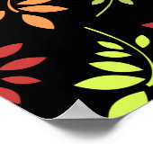 Farbenfrohe Herbstleaves in warmen Tonen-Poster Poster (Ecke)