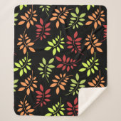 Farbenfrohe Herbstleaves in warmen Tönen Sherpa Bl Sherpadecke (Vorderseite)