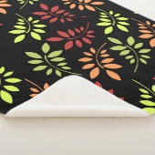 Farbenfrohe Herbstleaves in warmen Tönen Sherpa Bl Sherpadecke (3/4)