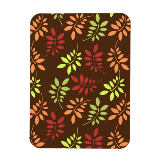 Farbenfrohe Herbstleaves in warmen Tones Magnet (Vertikal)