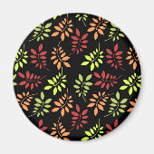 Farbenfrohe Herbstleaves in warmen Tones Magnet (Vorne)