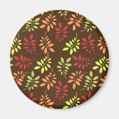 Farbenfrohe Herbstleaves in warmen Tones Magnet (Vorne)