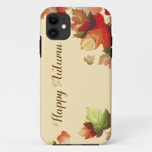 Farbenfrohe Herbstleaves iPhone Case (Rückseite)