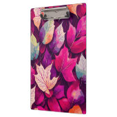 Farbenfrohe Herbstleaves Muster Klemmbrett (Links)