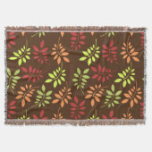 Farbenfrohe Herbstlöcher in warmen Farbtönen wirbe Decke (Vorderseite)