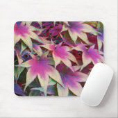 Farbenfrohe Herbstmaple Blätter Blumen Mousepad (Mit Mouse)