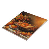 Farbenfrohe Herbstpumpen Fliese (Seite)