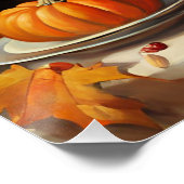 Farbenfrohe Herbstpumpen Poster (Ecke)