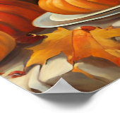Farbenfrohe Herbstpumpen Poster (Ecke)